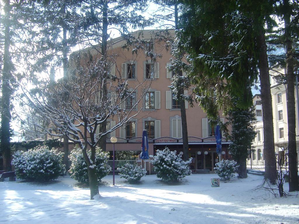 La Dent-Du-Midi Hotel & Restaurant Saint-Maurice Exterior foto