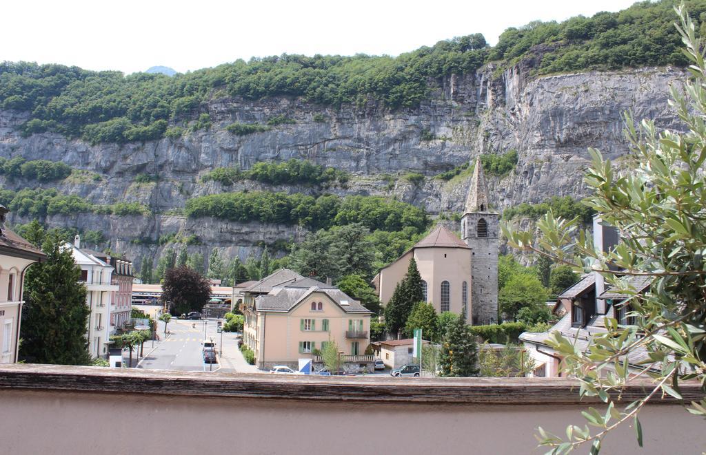 La Dent-Du-Midi Hotel & Restaurant Saint-Maurice Zimmer foto